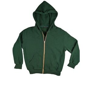 Pretty Garden Womens Forest Green Full Zip Fleece Hoodie Sweatshirt 6005 Medium